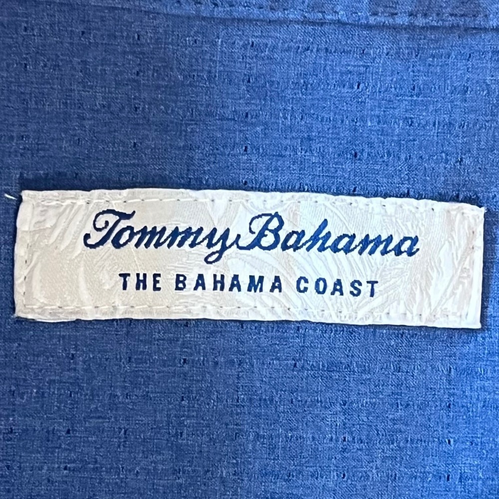Tommy Bahama IslandZone Button Down Mens 3XLB Blue Coastal Travel Shirt - Picture 6 of 10